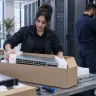 Network equipment and servers ready for installation