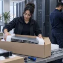 Équipements réseau et serveurs prêts à être installés