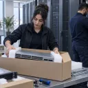 Network equipment and servers ready for installation