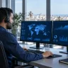 Technicienne du support ALLSAFE au téléphone avec un client