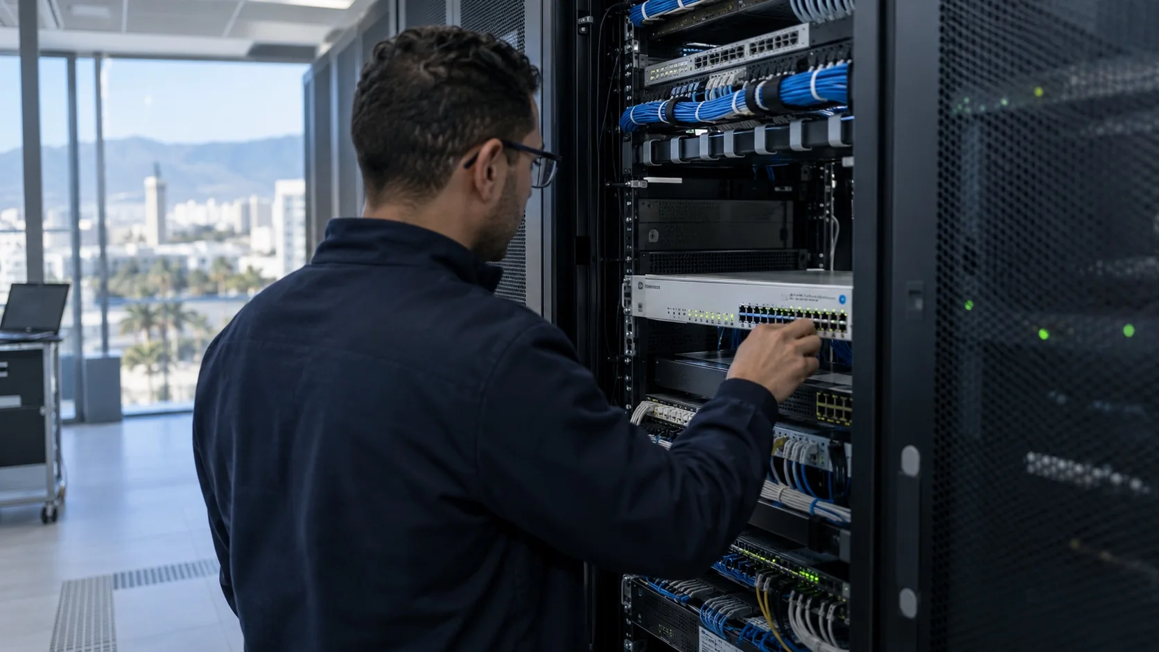 Secured server room