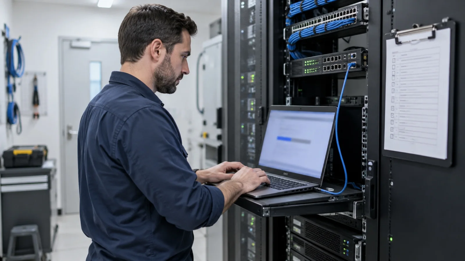 Secured server room
